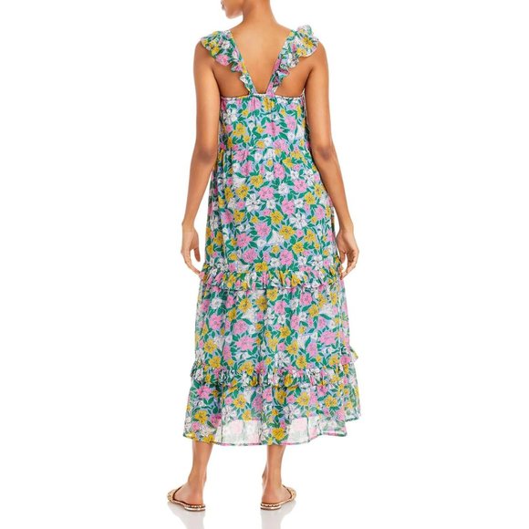 Banjanan Penelope Womens Floral Ruffled Maxi Dress (NWT) - Picture 2 of 5